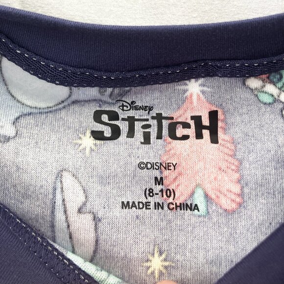 NWT Lilo and Stitch Christmas Woman's Pajamas - 2 Piece Set. Size M (8-10) - Picture 6 of 7